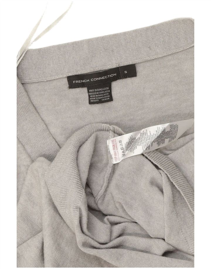 Suéter cardigan feminino cropped French Connection UK 10 pequeno cinza