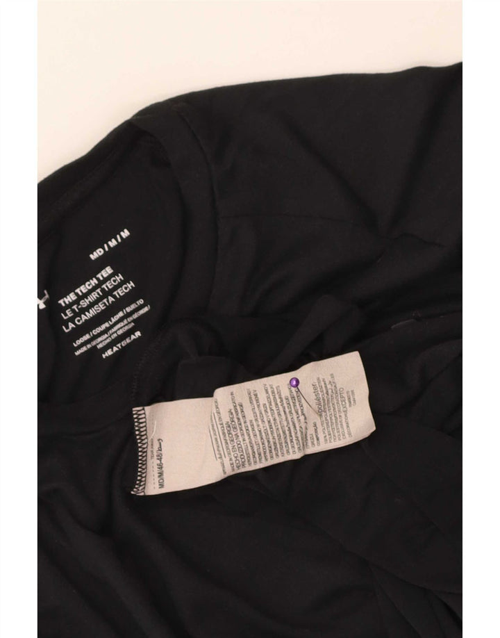 Camiseta masculina Under Armour Heat Gear Top médio preto poliéster