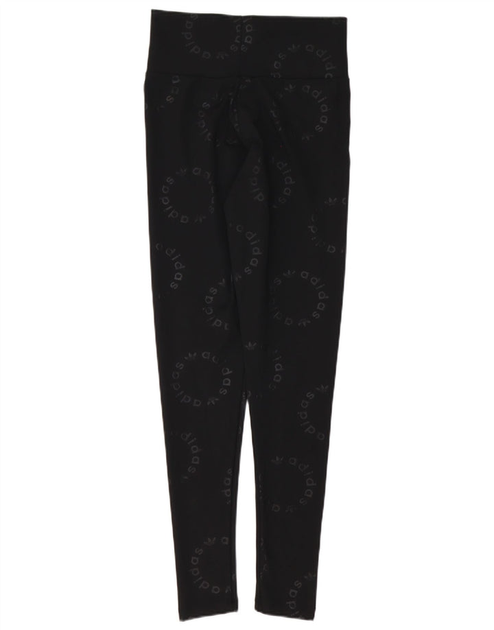 Leggings Adidas Feminino UK 10 Pequeno Poliéster Preto