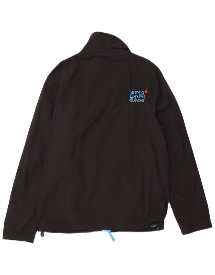 Jaqueta de chuva masculina Superdry The Windhiker Reino Unido 44 2XL preto nylon