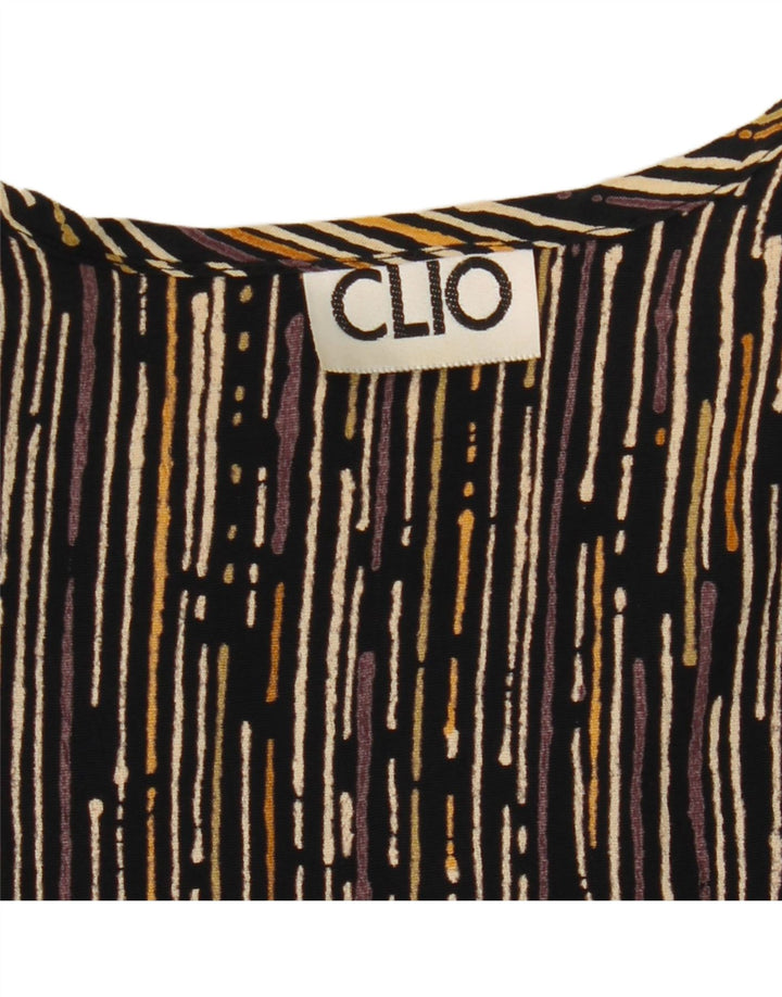 Blusa feminina Clio UK 14 grande listrada multicolorida