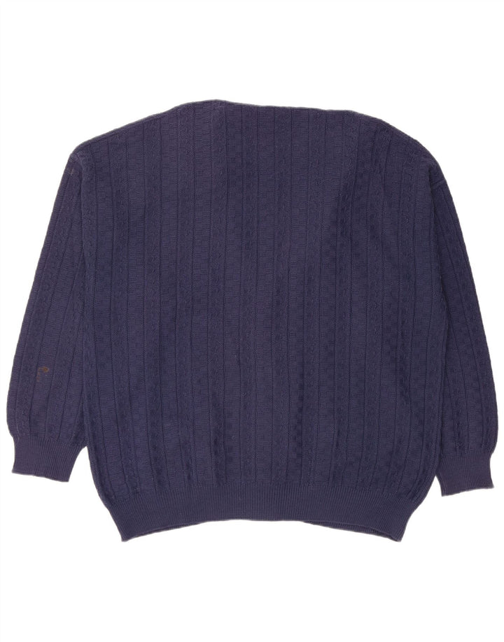 Suéter cardigã masculino IL GRANCHIO XL azul marinho