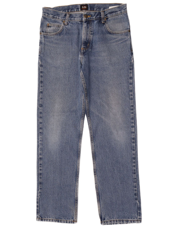 Lee Mens Straight Jeans W32 L30 Azul Algodão
