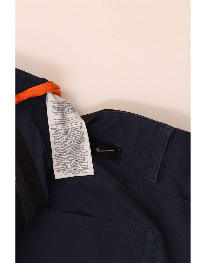 Calça casual reta masculina Nike W36 L27 poliéster azul marinho
