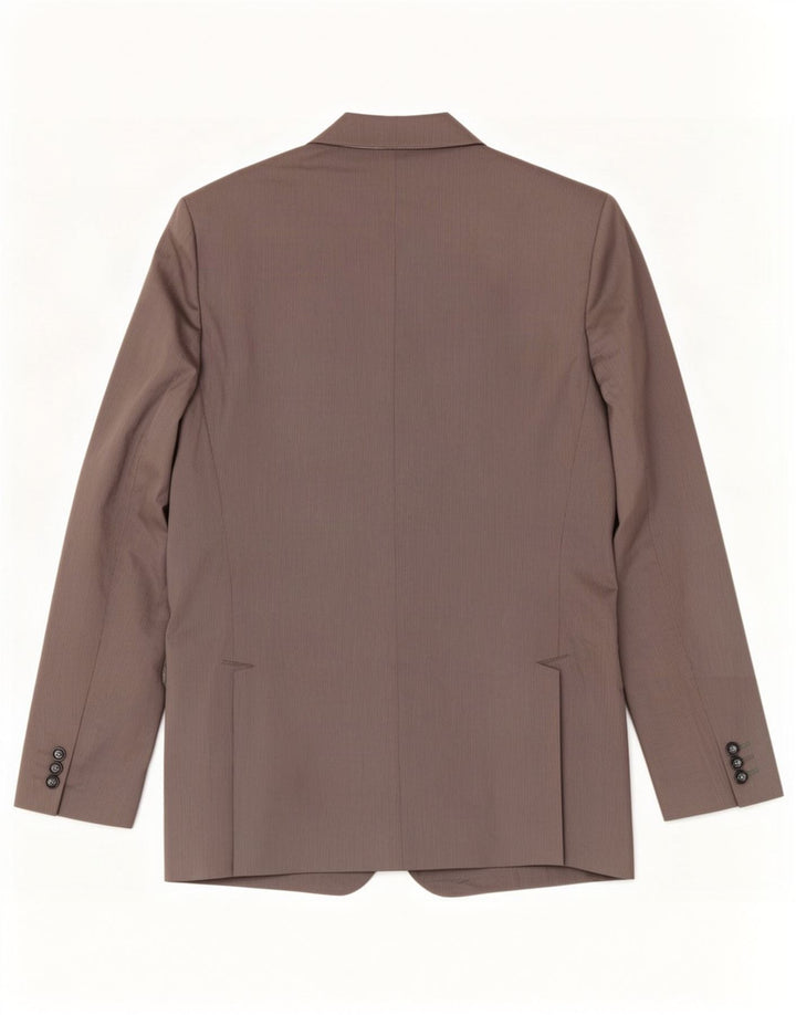 Jaqueta blazer masculina Zara com 2 botões EU 52 listra cinza grande