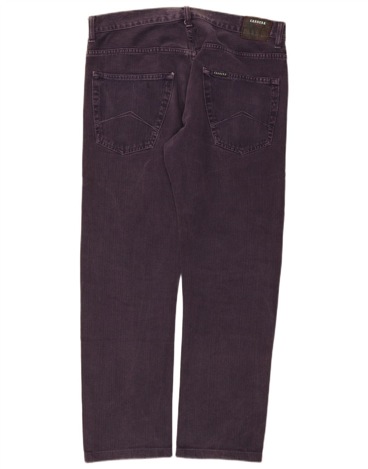 Carrera Mens Straight Jeans W36 L29 Roxo Algodão