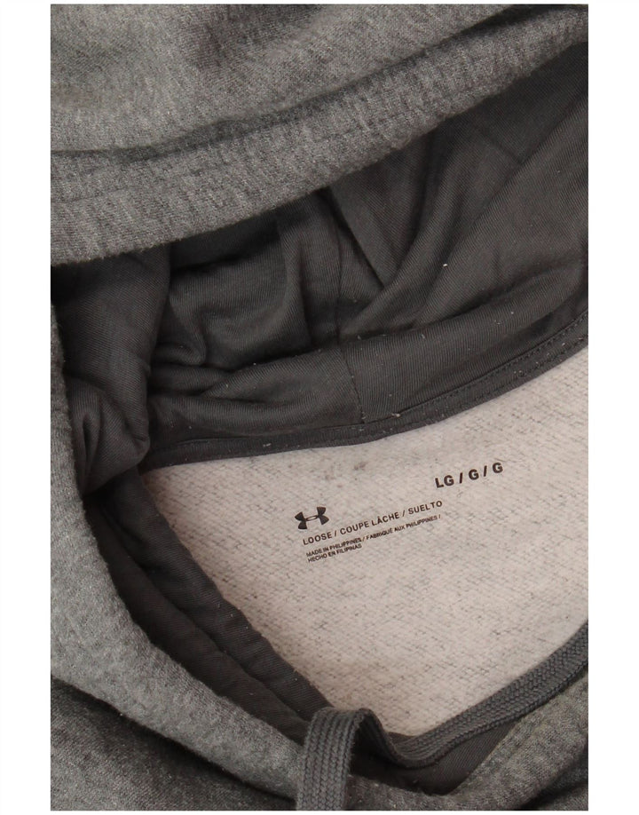 UNDER ARMOUR Suéter masculino com capuz grande cinza
