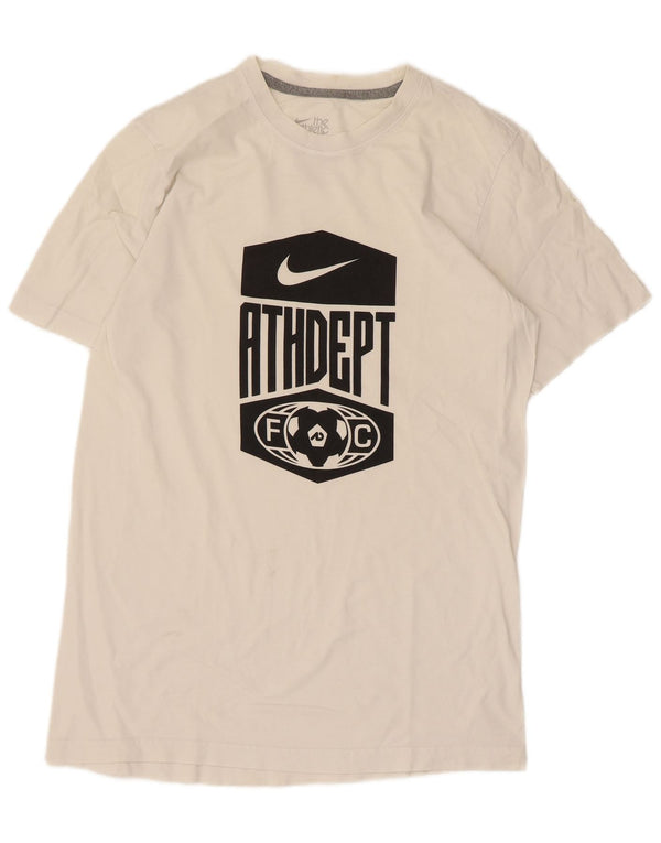 Camiseta Nike Masculina Standard Fit Graphic Top UK 38/40 Médio Branco