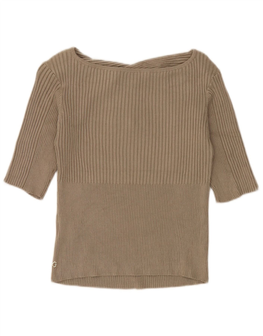 Blusa feminina Guess UK 12 viscose cáqui média