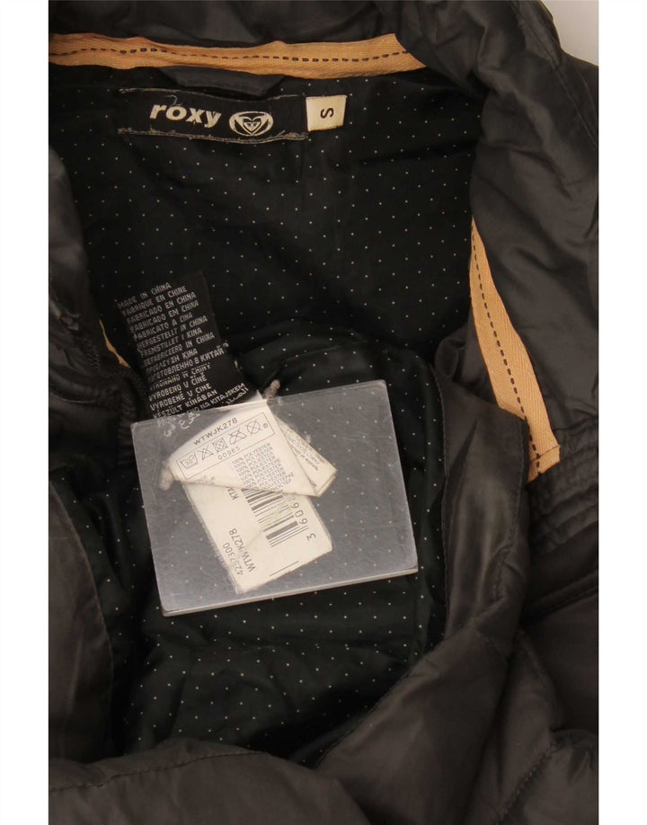 Jaqueta acolchoada feminina Roxy UK 10 poliéster cinza pequeno