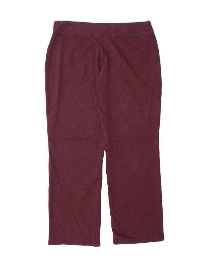 EDDIE BAUER Womens Tracksuit Trousers UK 18 XL  Maroon Cotton Vintage Eddie Bauer and Second-Hand Eddie Bauer from Messina Hembry 