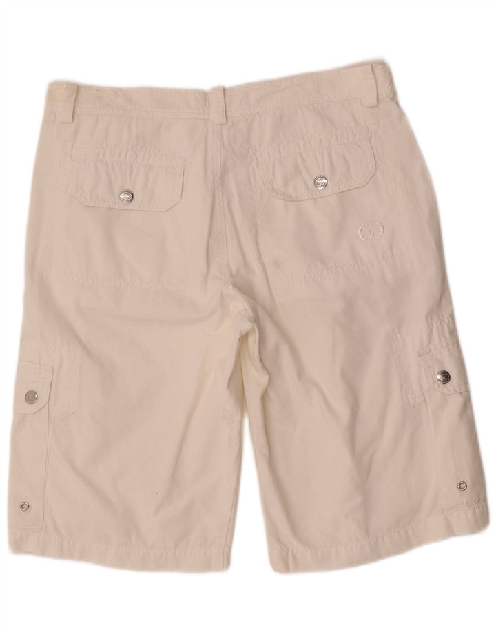 Shorts cargo masculino Sergio Tacchini W32 médio branco