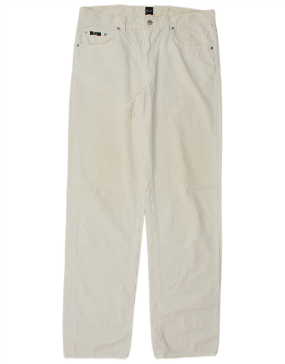 Hugo Boss Calça jeans reta masculina W36 L35 branca