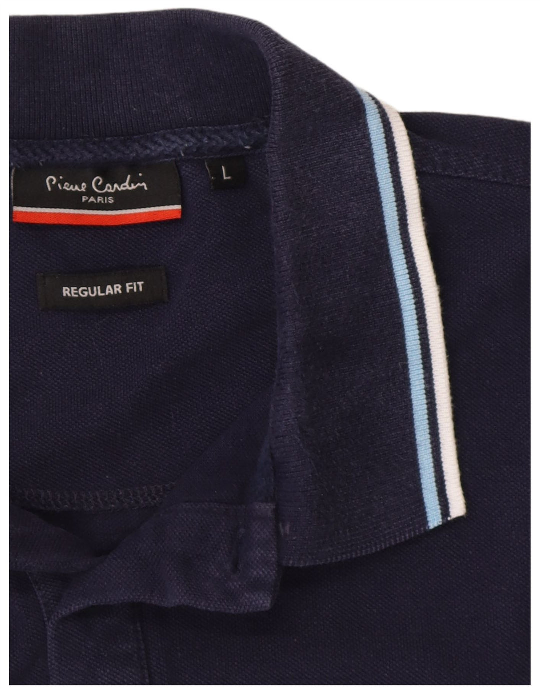 Camisa polo masculina Pierre Cardin Regular Fit grande azul marinho