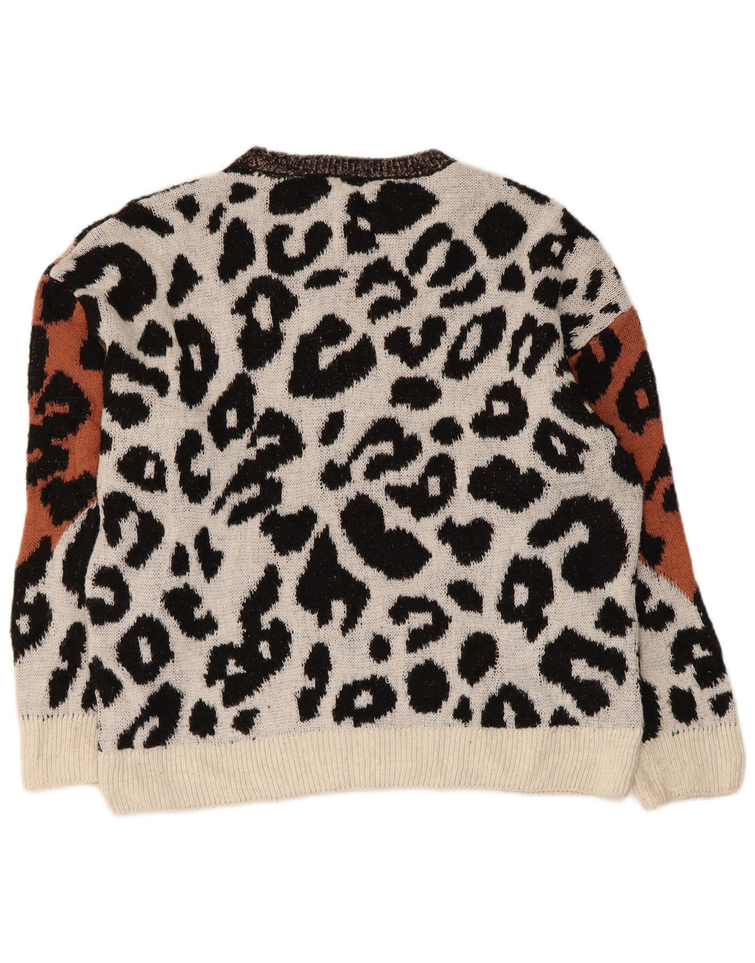 Suéter feminino Marks & Spencer com gola canoa Reino Unido 14 médio multicolorido