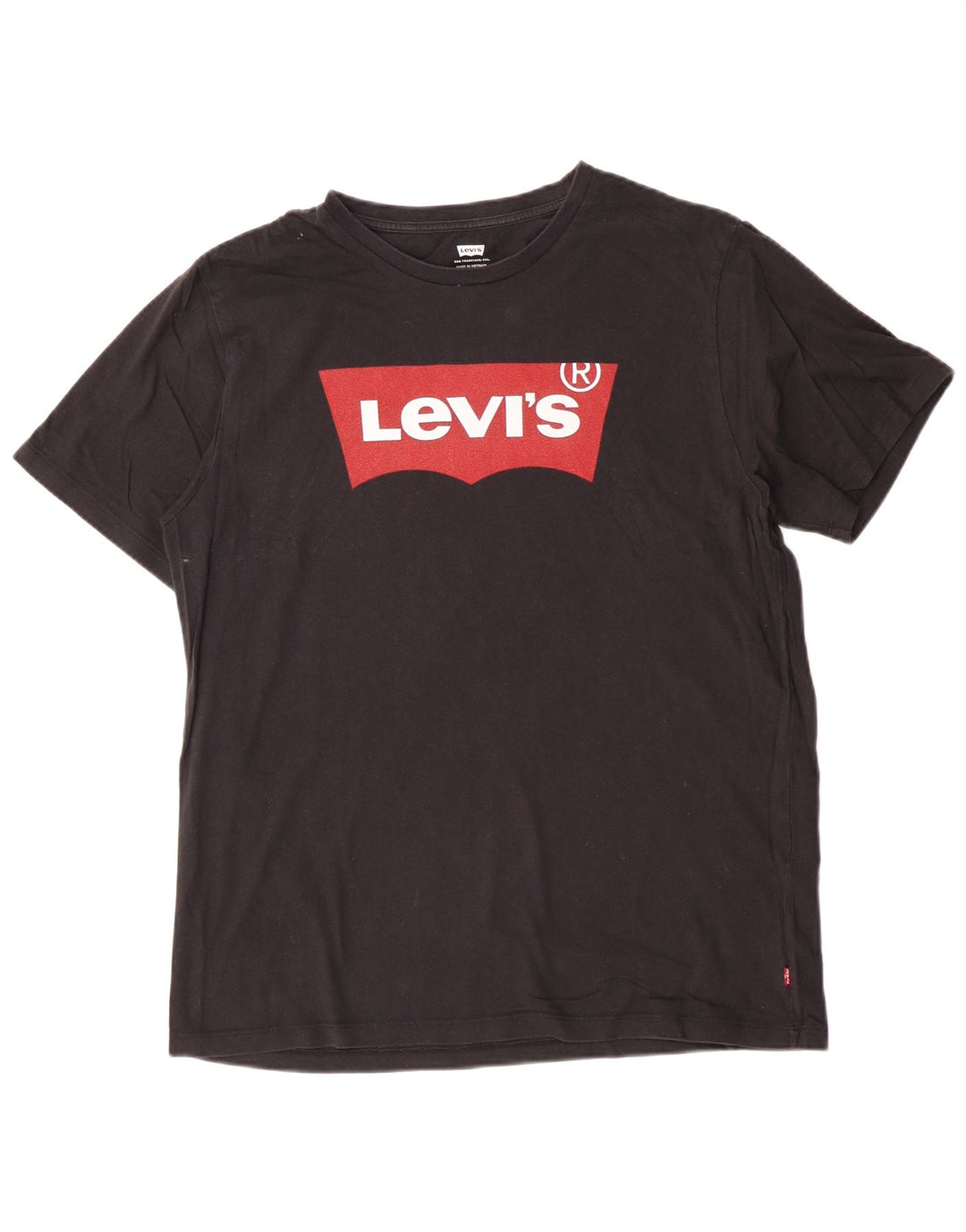Camiseta gráfica masculina Levi's Top médio algodão preto