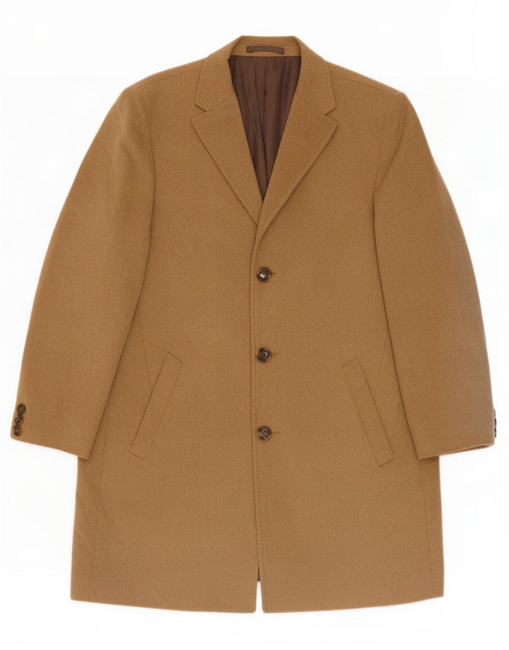 Sobretudo masculino Marks & Spencer UK 40 grande lã bege