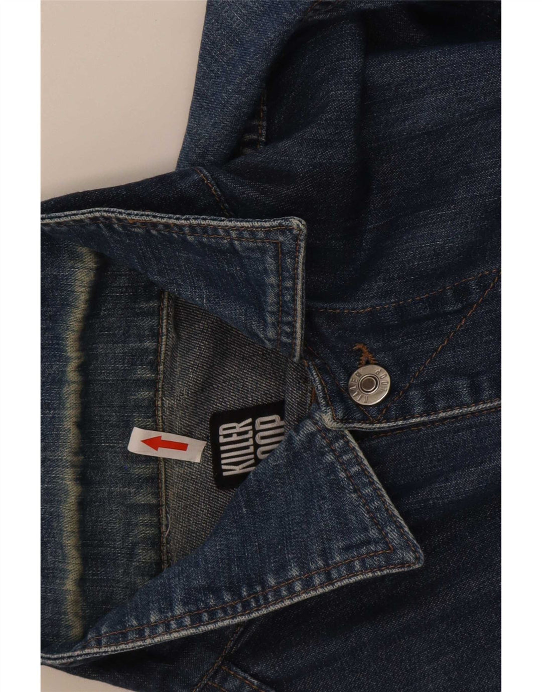 Jaqueta jeans masculina Killer Loop Reino Unido 36 algodão azul pequeno