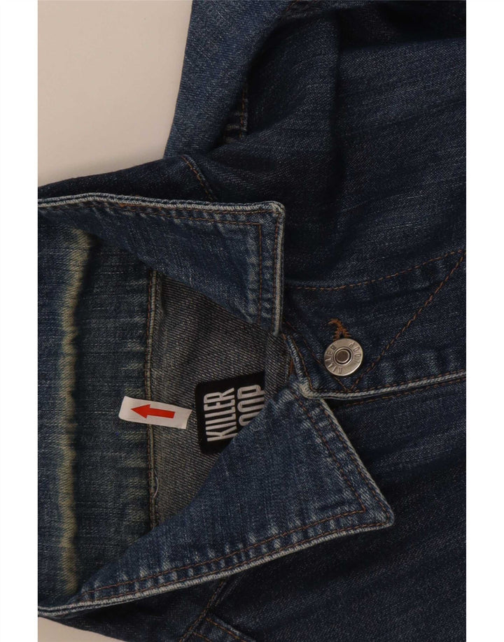Jaqueta jeans masculina Killer Loop Reino Unido 36 algodão azul pequeno