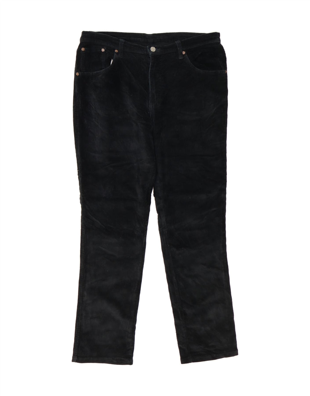 RIFLE Mens Straight Corduroy Trousers W33 L30 Black Cotton Vintage Rifle and Second-Hand Rifle from Messina Hembry 