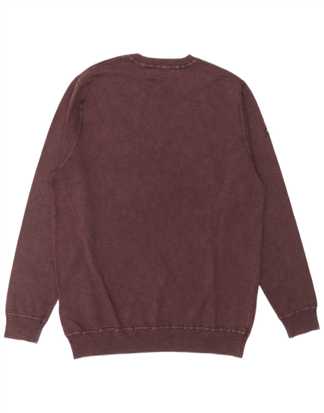 Suéter masculino SUPERDRY com gola redonda 2XL algodão borgonha