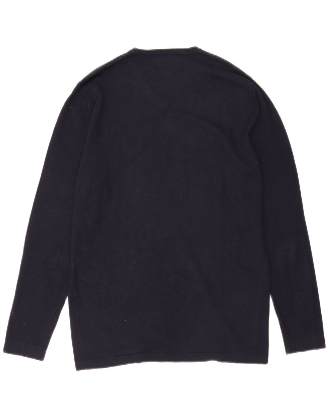 Zara Top masculino manga comprida pequeno azul marinho
