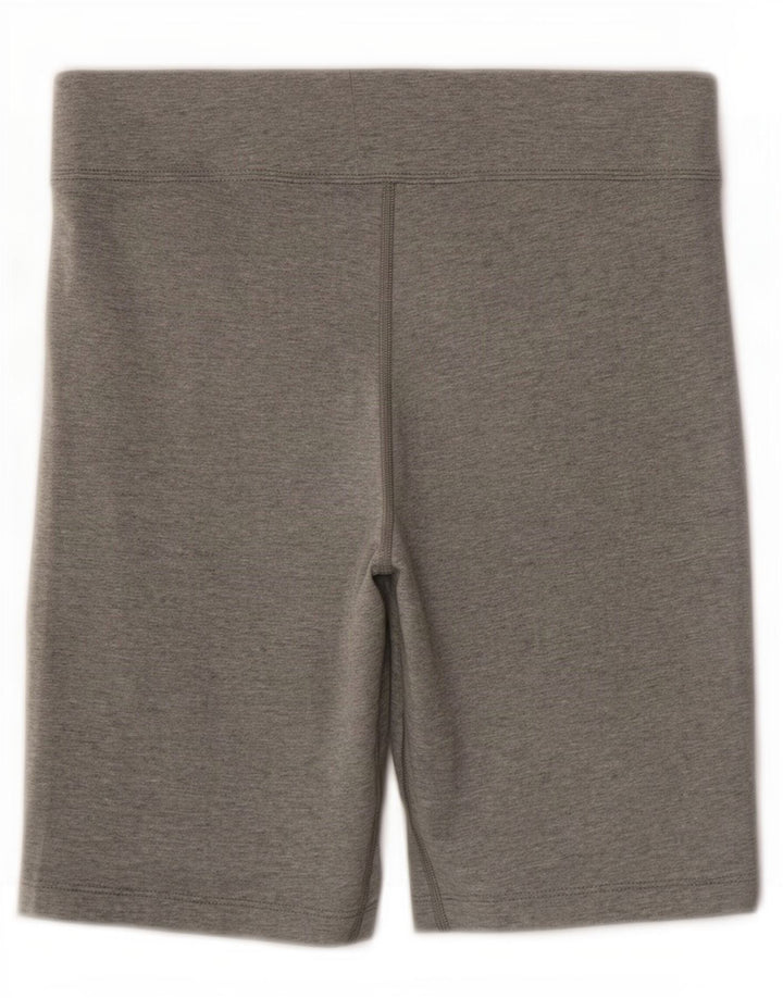 Shorts esportivos femininos Nike UK 12 algodão cinza médio