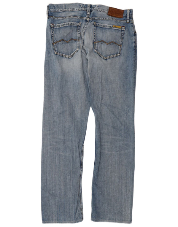 Meltin' Pot Masculino Mark Straight Jeans W34 L34 Azul Algodão