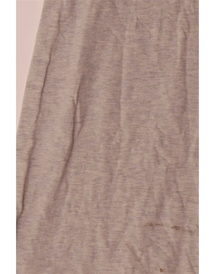 Guess Camiseta masculina gráfica grande algodão manchado cinza