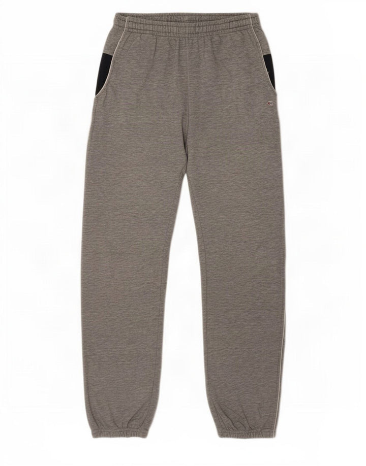 Calça esportiva masculina Champion Joggers cinza médio colorblock