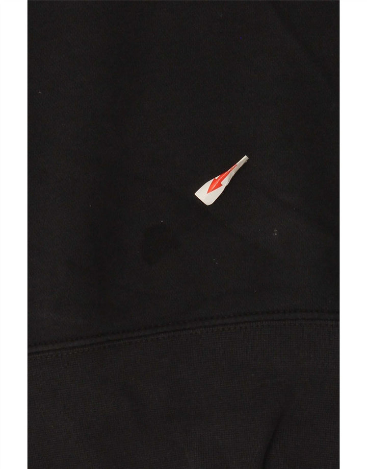 Jumper com capuz feminino Nike pequeno algodão preto