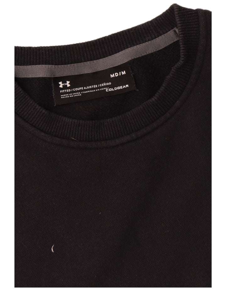 Under Armour Masculino Cold Gear Moletom Jumper Médio Algodão Preto
