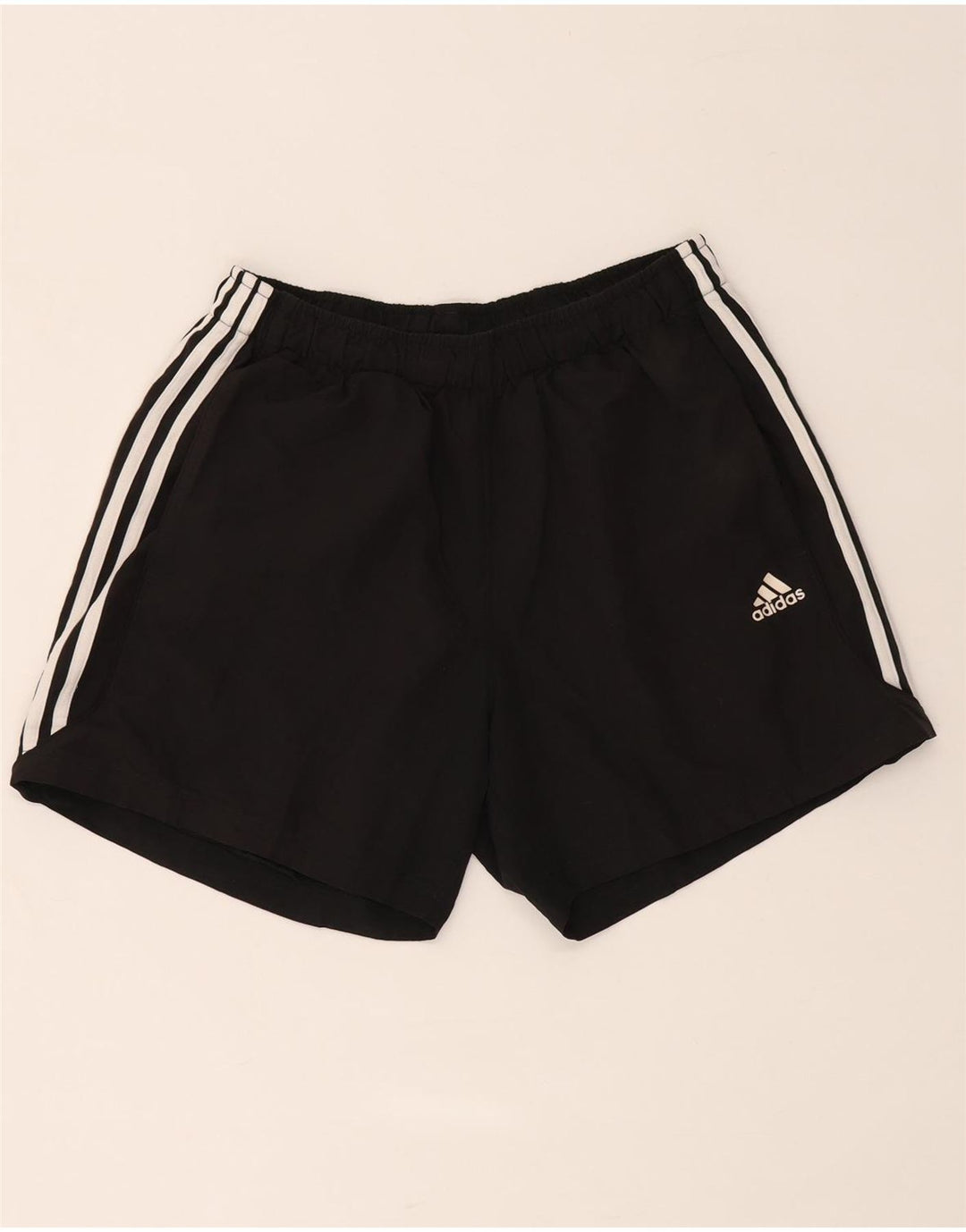 Shorts esportivos masculinos Adidas grande poliéster preto
