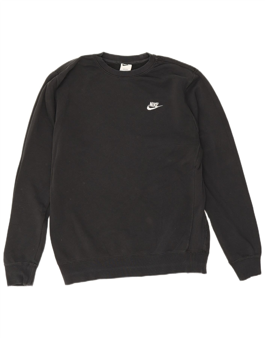 Nike masculino moletom jumper médio algodão preto