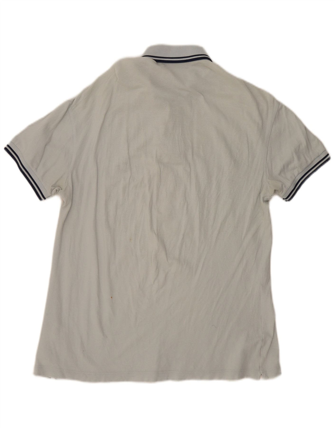 Camisa polo masculina leve e elástica Fred Perry de algodão branco médio