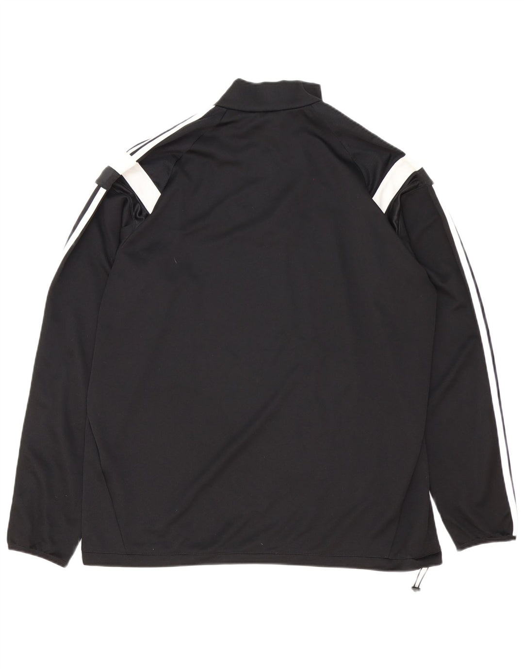 Adidas Mens Climacool Zip Neck Pullover Treino Top XL Preto Colourblock