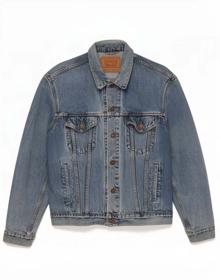 Jaqueta jeans masculina Levi's UK 42 XL azul