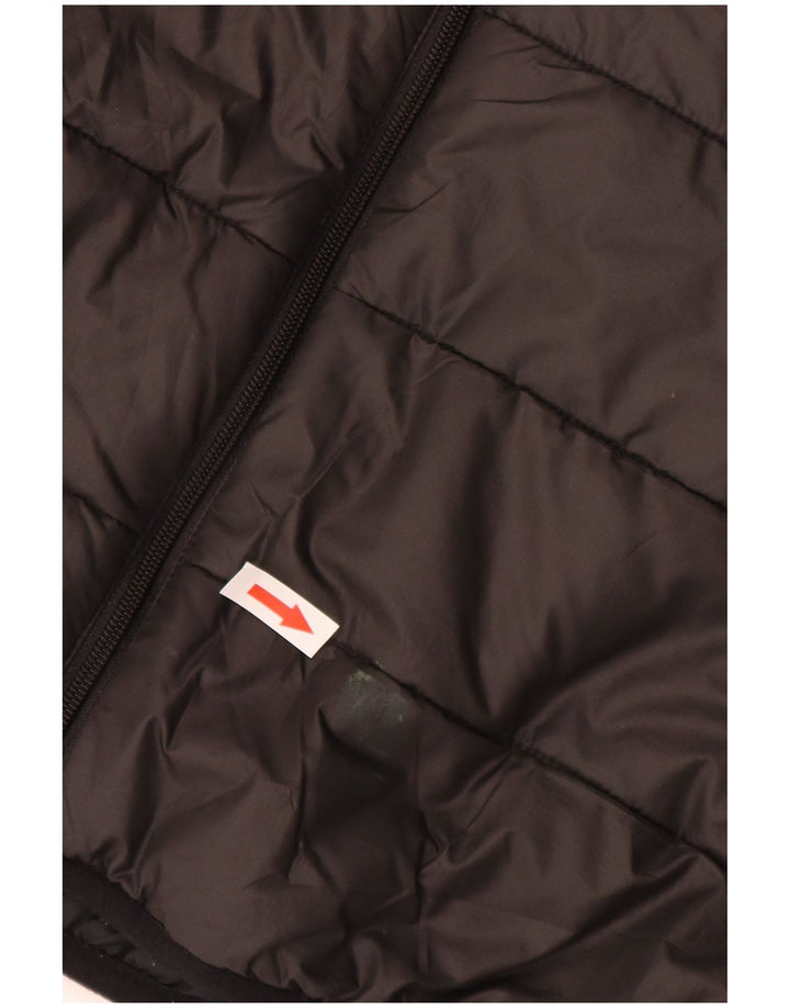 Jaqueta masculina acolchoada com capuz JACK WOLFSKIN Reino Unido 34 poliéster preto pequeno