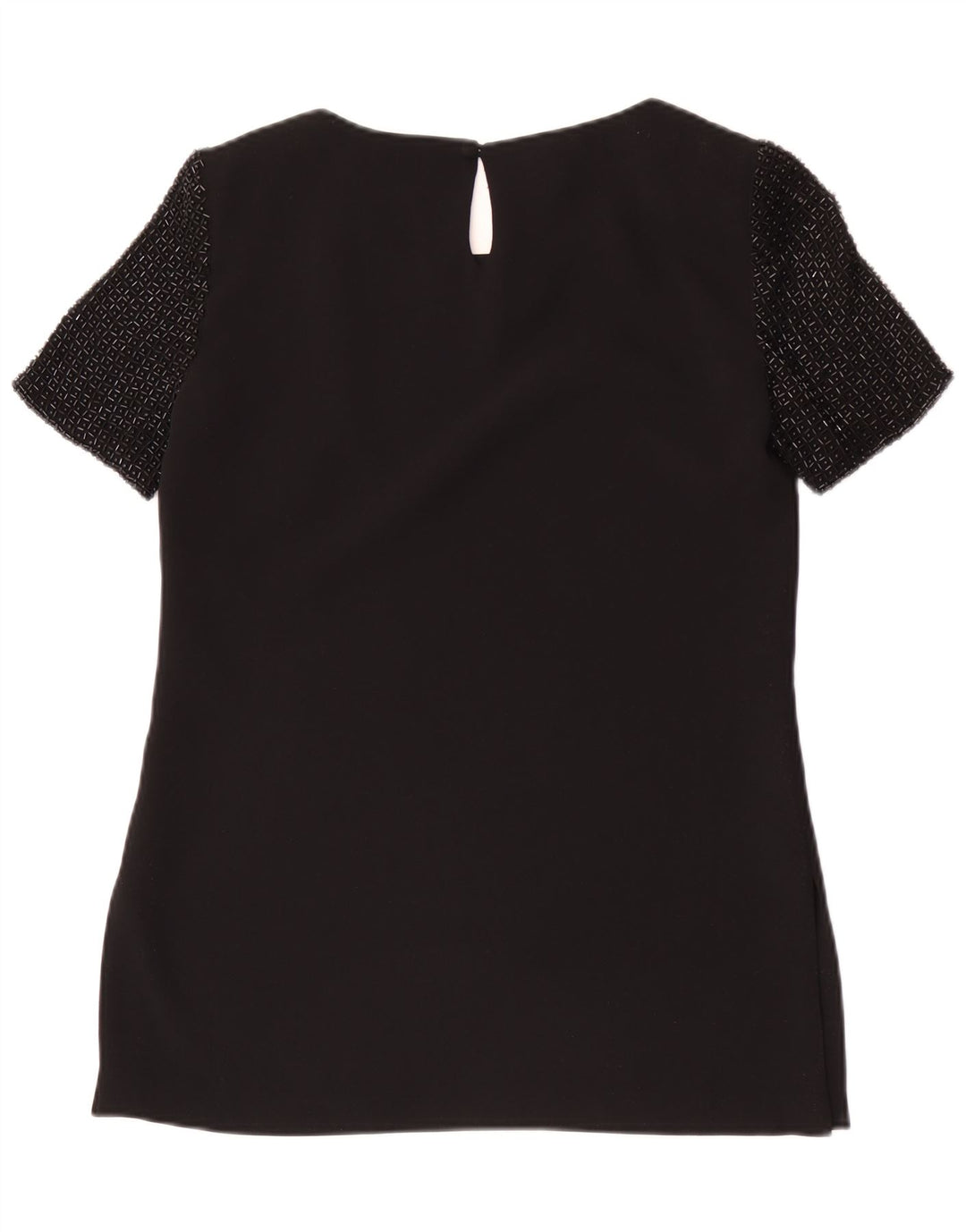 Blusa feminina Luisa Spagnoli UK 10 pequena poliéster preto