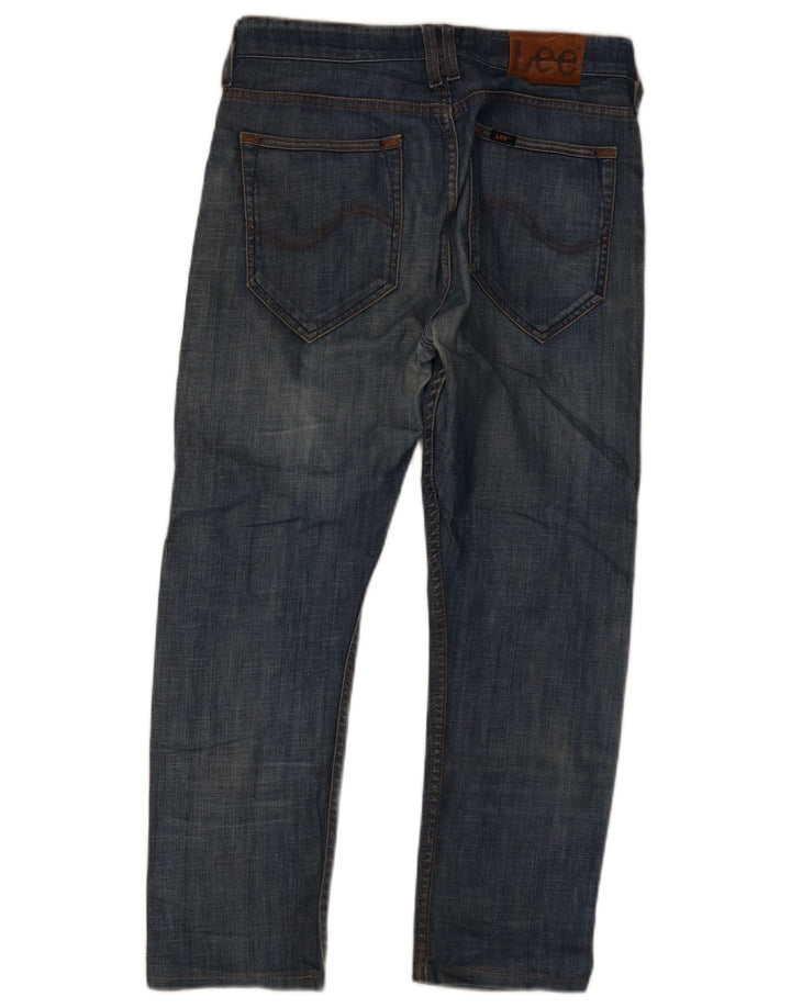 Lee Mens Ramone Slim Jeans W32 L26 Azul Algodão