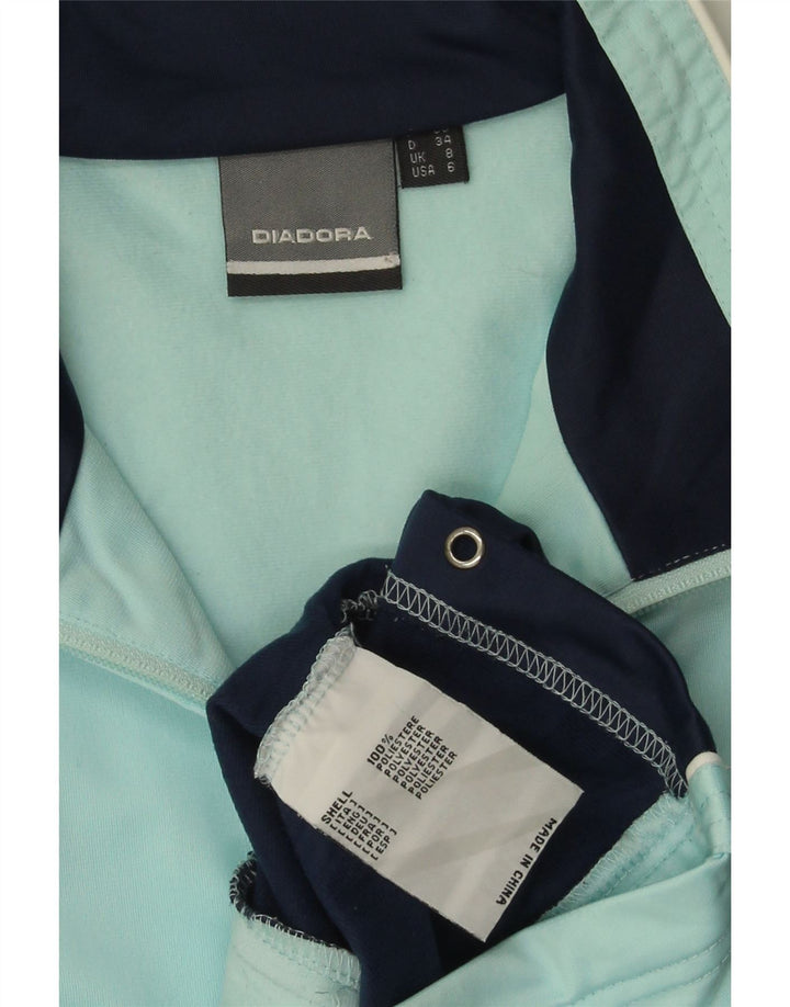 Jaqueta feminina de treino oversized DIADORA Reino Unido 8 bloco colorido azul pequeno
