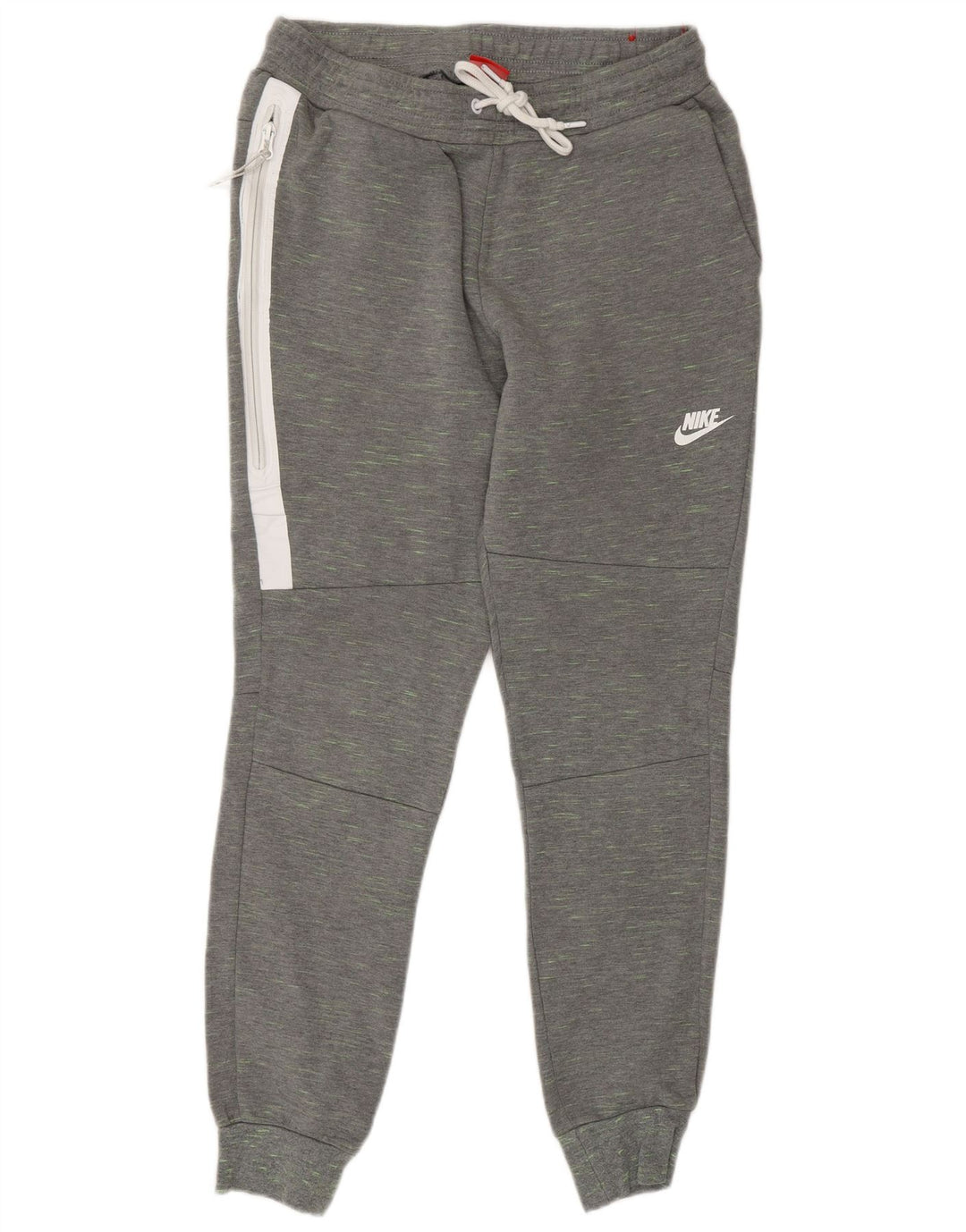 Calça de treino masculina Nike Joggers pequeno cinza manchado de algodão