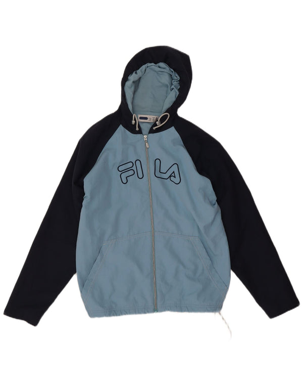 Jaqueta Fila Boys Graphic Tracksuit Top 11-12 Anos Azul Médio Colourblock