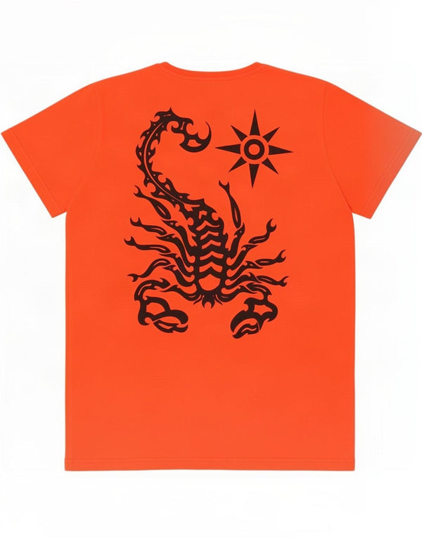 Camiseta feminina Scorpion Bay com estampa gráfica UK 18 XL algodão vermelho