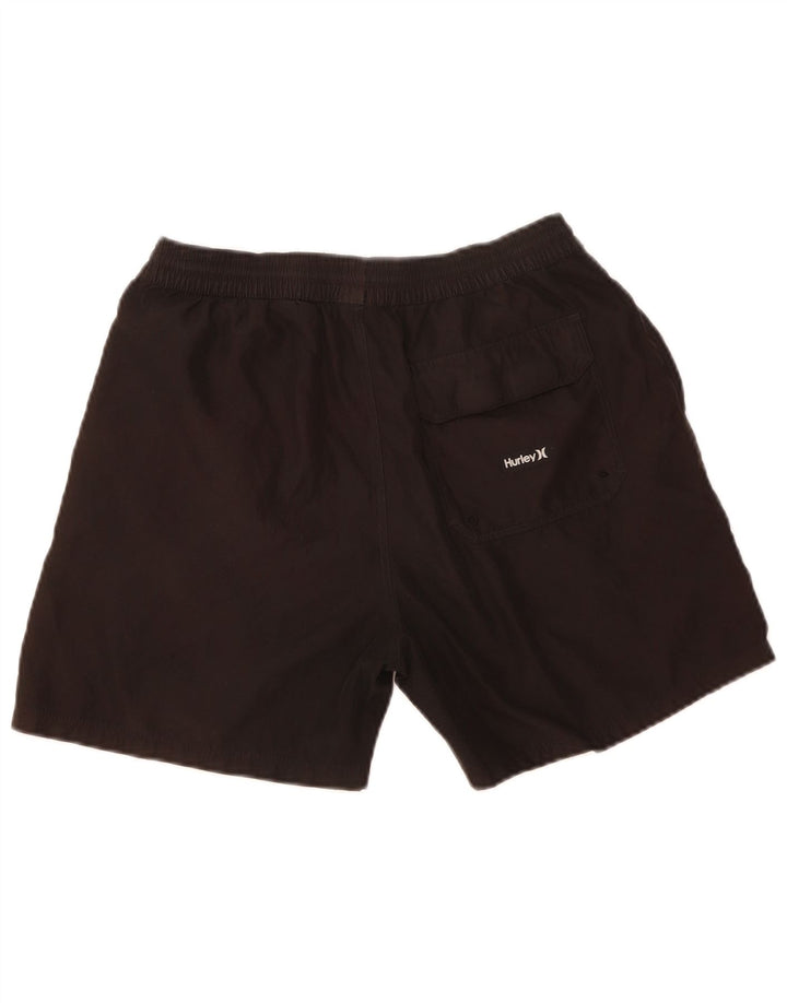 Shorts esportivos masculinos Hurley grandes pretos