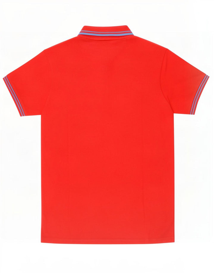 Camisa polo masculina Kappa grande listrada vermelha