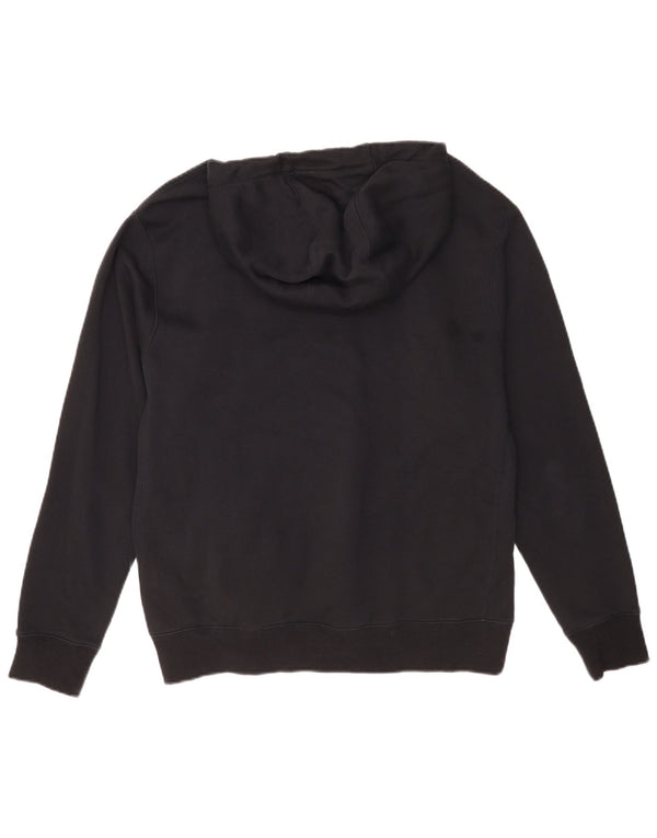 Nike Mens Hoodie Jumper Medium Black Cotton