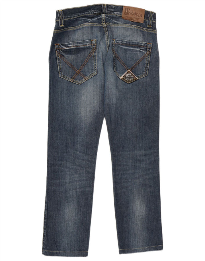 Calça jeans reta masculina Roy Rogers W32 L28 algodão azul
