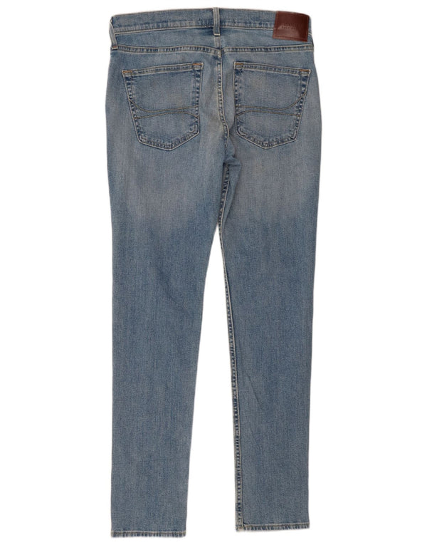 Hollister Mens Slim Fit Jeans Skinny W32 L32 Azul Algodão