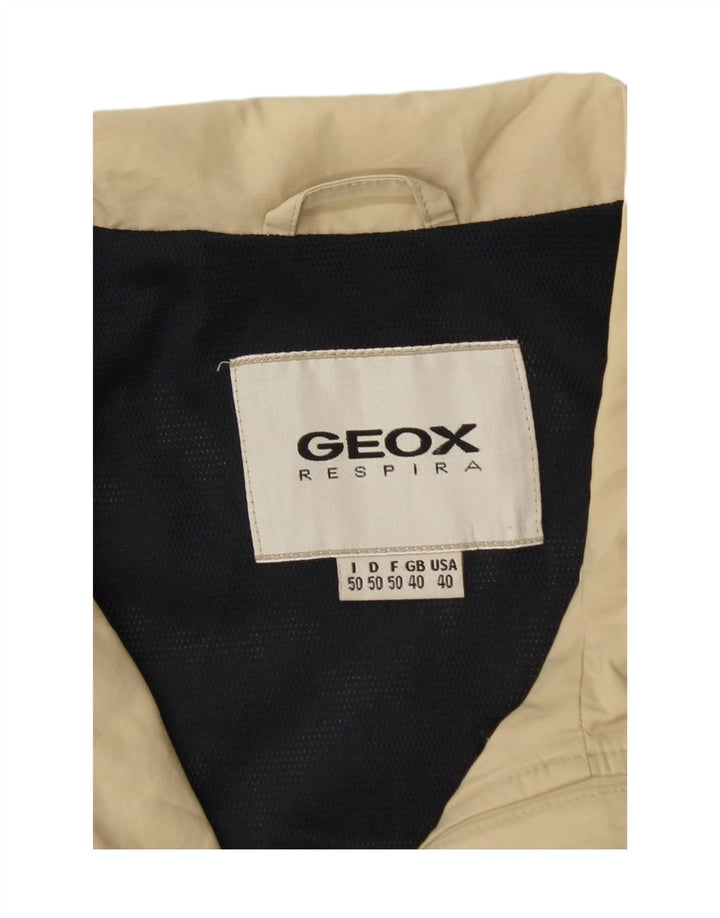 Jaqueta bomber masculina GEOX Reino Unido 40 grande algodão bege